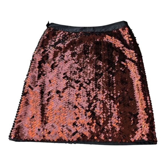 CHLOÉ See by Chloe Sequin Skirt Bronze Pencil $1300 Small - Picture 2 of 14
